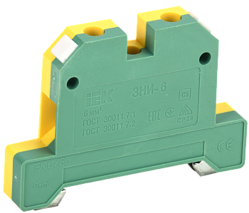 Зажим наборный ЗНИ-6PEN 6мм2 (JXB-земля) IEK