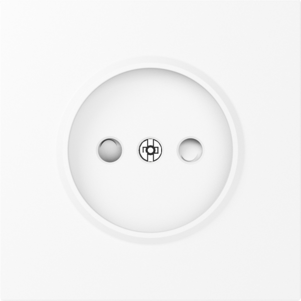 Donel S08 глянцевый белый накладка для розетки без заземления, со шторками 16A 250 В~,серия DB