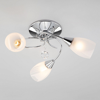 Люстра с плафонами 3*E27 60Вт хром IP20 Virginia (30100/3 хром) Eurosvet