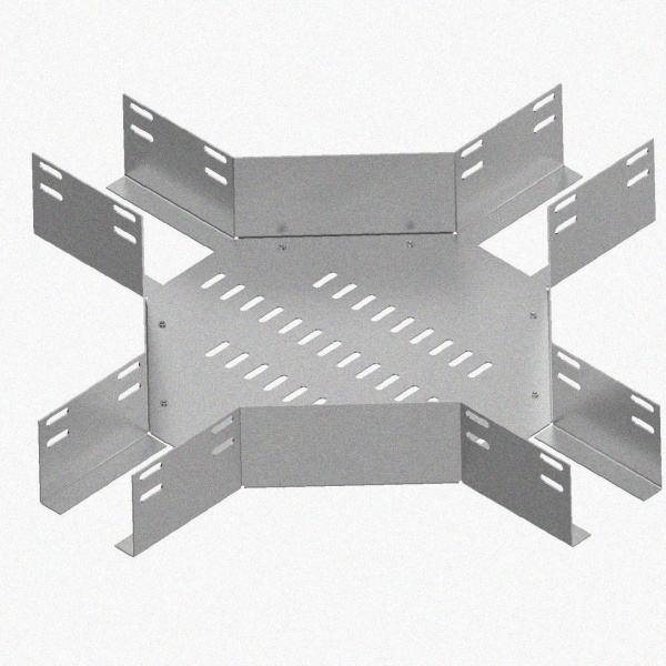 Лоток крестообразный перфорированный КМ 100х65 УТ1,5, оцинкованный лист S1,5