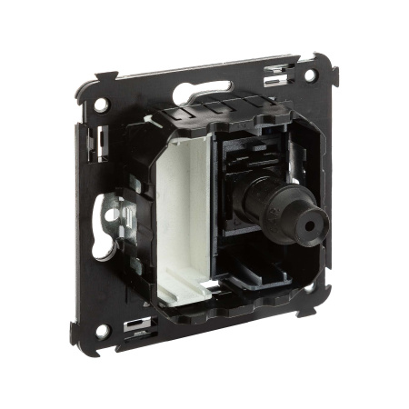 Розетка TV одиночная в стену, "Avanti", "Закаленная сталь" DKC