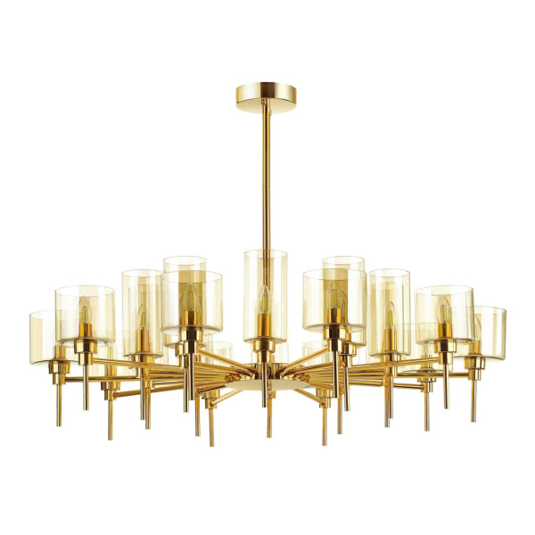 Люстра E14 20*40W DIATRA золотой/янтарный ODEON LIGHT