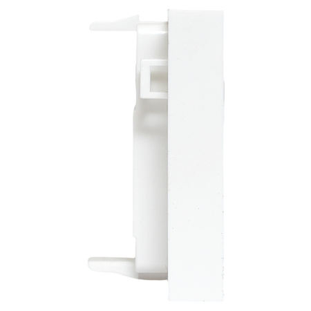 Вставка розеточная TERACOM PRO 45x45мм формат Mosaic на 1 модуль Keystone со шторкой и маркером белая EKF