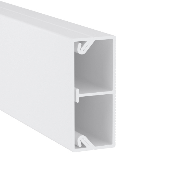 TMC 40/2x17 Миниканал с перегородкой белый (розница 8 м в пакете, 10 пакетов в коробке) DKC