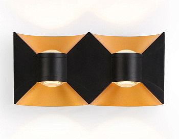 Светильник уличный светодиодный настенный ST4477/4 BK/GD черный/золото LED 4200K 11W IP54 180*90*55 Ambrella Light