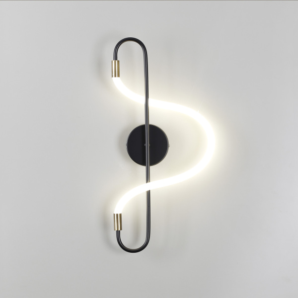 Настенный св-к IP20 LED 12W 720Лм 4000K KEYS черный/античная бронза ODEON LIGHT