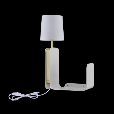 Бра 1*E27 60Вт Белый IP20 Karl MOD618WL-01W Maytoni