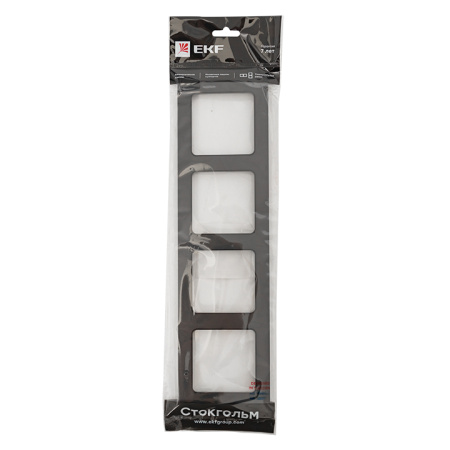 Стокгольм Рамка 4-местная черная EKF