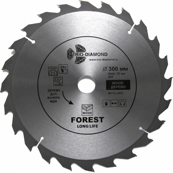 Диск пильный 300*32*24Т FLL823 Trio-Diamond