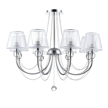 Люстра 8*E14 40Вт Хром IP20 Beverly FR5661-PL-08-CH Freya