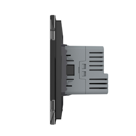 Розетка электрическая + USB type-C с блоком питания 18W Livolo 1 пост Черная VL-C7CTF16A.UC18W-2BP Розетка электрическая + USB type-C с блоком питания 18W Livolo 1 пост Черная VL-C7CTF16A.UC18W-2BP