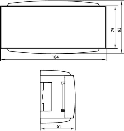 Распределительная 6-модульная коробка Brava DKC