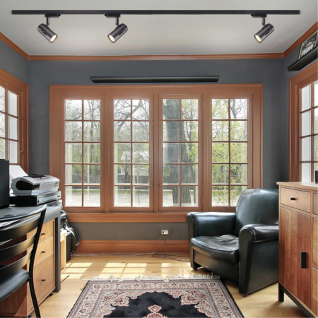 Св-к трековый однофазный IP20 GU10 50W 220V PIPE черный B NOVOTECH