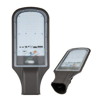 Светильник св/д уличный консольный 70Вт 6500К IP65 Угол 110 градусов серый GREY Uniel