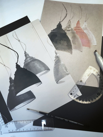 Подвесной светильник 1*E27 60Вт Розовый IP20 Bellevue P534PL-01PN Maytoni