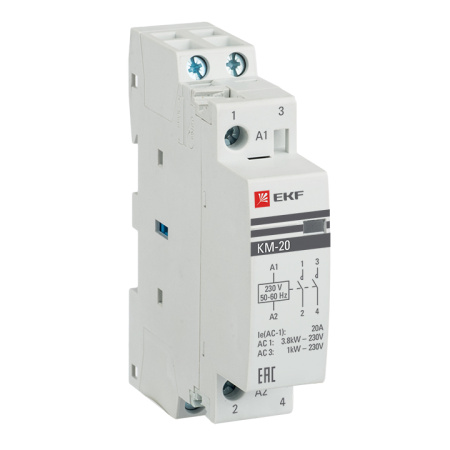Контактор модульный КМ 20А 2NО (1 мод) PROxima EKF