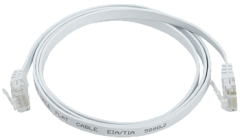 ITK Коммутационный шнур плоский (патч-корд) кат.6 UTP 3м белый