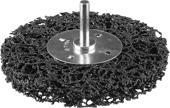 Профессионал. Щетка дисковая для дрели, нейлоновая проволока с абразивным покрытием, с открытой агрессивной структурой, 75мм ЗУБР