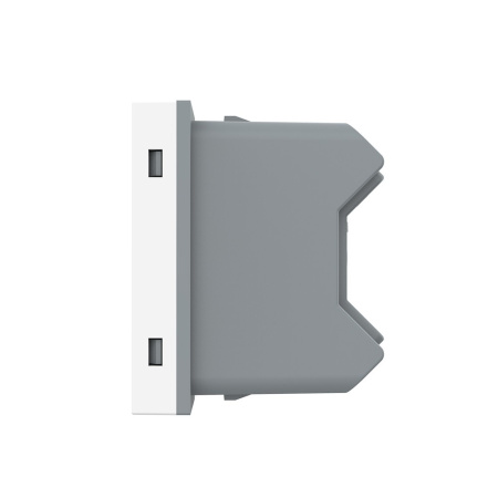 Розетка с защитными шторками белая (механизм) Livolo