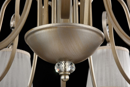 Потолочный светильник 8*E14 40Вт Кремовый с Золотом IP20 Simone FR2020-CL-08-BG Freya