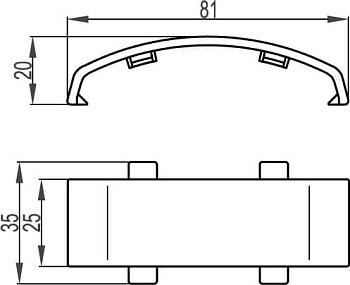 Соединение для напольного канала 75х17 мм GSP W, цвет белый DKC