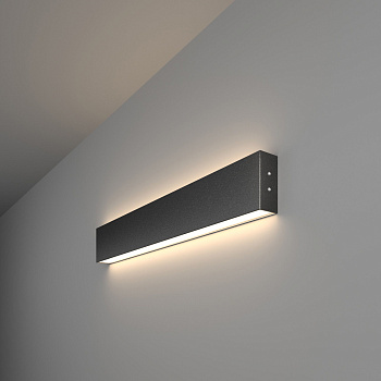 Линейный светодиодный накладной двусторонний светильник 20Вт 4200К черный IP20 (a042924) Elektrostandard Pro