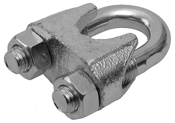 Зажим троса DIN 741, 3мм, 100 шт, оцинкованный, Профессионал ЗУБР