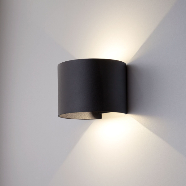 Уличный настенный светодиодный светильник 7Вт 4000К черный IP54 Blade (a038828) Elektrostandard