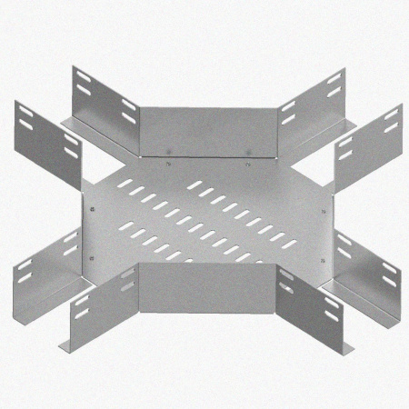 Лоток крестообразный глухой КМГ 200х65 УХЛ1, оцинкованный лист S1,5