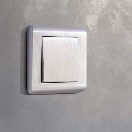 Встраиваемые механизмы клавиша для выключателя СУ 1 кл. (перекрестн.) . перламутр рифленый IP20 Werkel