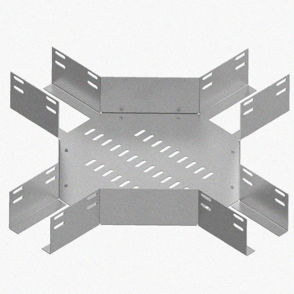 Лоток крестообразный глухой КМГ 200х65 УХЛ1, оцинкованный лист S1,5