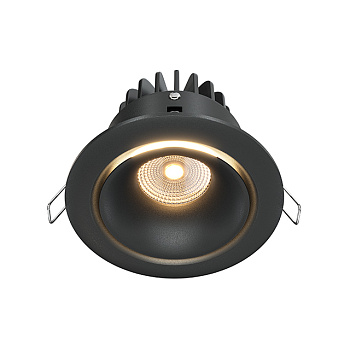 Встраиваемый светильник LED 12Вт Черный IP20 Downlight DL031-L12W3K-D-B Technical Maytoni