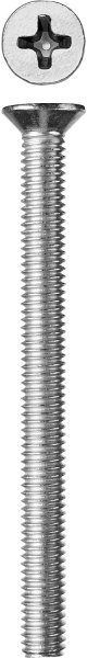 Винт DIN 965, M6 x 75 мм, 5 кг, кл. пр. 4.8, оцинкованный, ЗУБР Винт DIN 965, M6 x 75 мм, 5 кг, кл. пр. 4.8, оцинкованный, ЗУБР