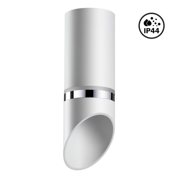 Св-к накл.влагозащ.IP44 GU10 9W 220V DELTA белый/хром NOVOTECH