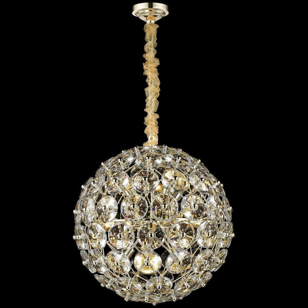 Люстра подвесная Белое золото/Прозрачный E14 13*40Вт WE110.13.303 WERTMARK