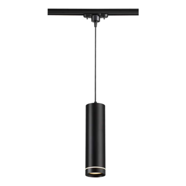 Св-к трековый однофазный IP20 LED 3000K 12W 160-265V ARUM черный NOVOTECH