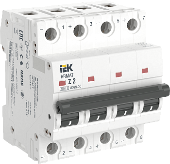 Выключатель автоматический ВА МОД M06N-DC 4П Z 2А ARMAT IEK