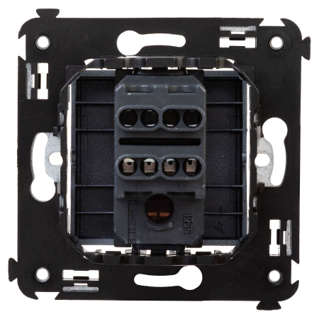 Перекрестный переключатель одноклавишный в стену, "Avanti", "Закаленная сталь" DKC