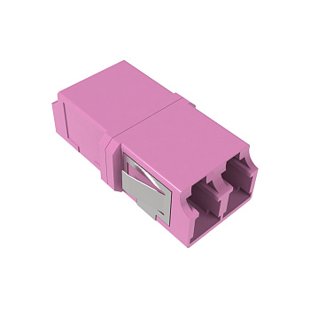 Адаптер LC/UPC-Duplex TOP, Senior/Senior, SC-footprint, OM4, пурпурный DKC