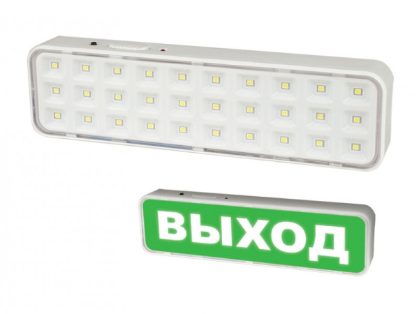 Светильник светодиодный аварийного освещения ДО ULR-Q401 2Вт 6500К 120Лм 200х55х30 IP20 Volpe