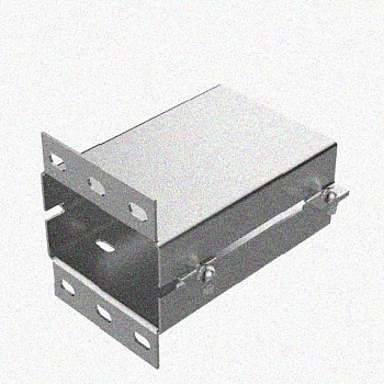 Лоток присоединительный ЛПС 400х80 УТ1,5 оцинкованный лист, S2,0