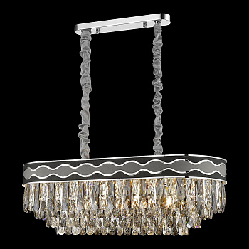 Люстра подвесная Хром/Прозрачный E14 12*40Вт WE135.12.123 WERTMARK