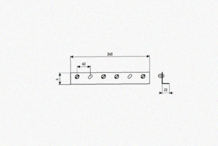 Соединитель лотковый замковый СЛЗх150 УХЛ1, нержавеющая сталь, S0,8