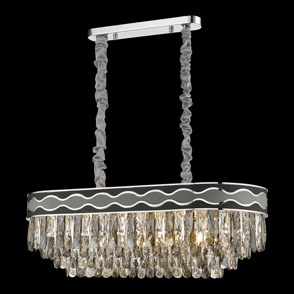 Люстра подвесная Хром/Прозрачный E14 12*40Вт WE135.12.123 WERTMARK