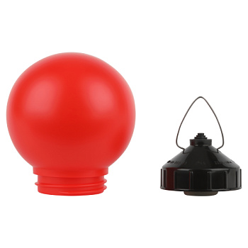 Светильник НСП 01-60-003 подвесной Гранат полиэтилен IP44 E27 max 60Вт шар красный ЭРА