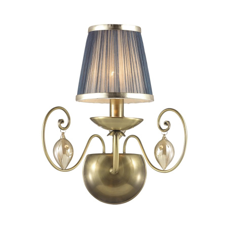 Бра IP20 E14 40W 220V NIAGARA бронза/ткань/стекло ODEON LIGHT