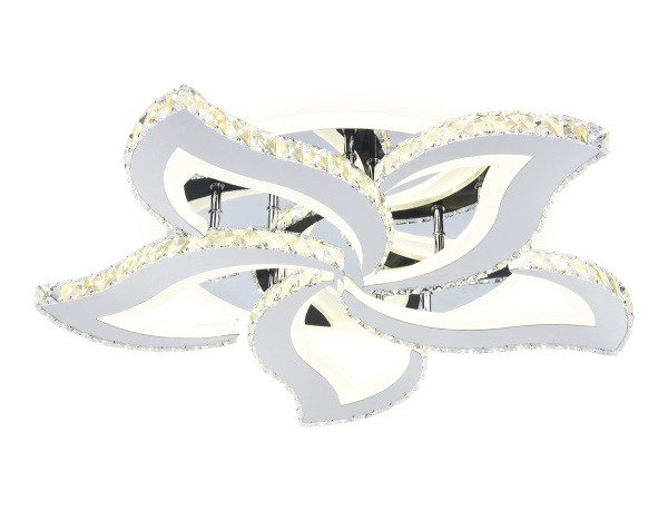 Светильник потолочный светодиодный с пультом FA1723/5 CH хром 105W 3000K/4200K/6400K 550*540*90 (ПДУ РАДИО 2.4G) Ambrella Light