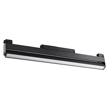 Трековый св-к для низков.шинопровода IP20 LED 4000K 24W 48V FLUM черный NOVOTECH