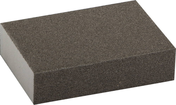 Губка шлифовальная "Мастер" четырехсторонняя, средняя жесткость, Р120, 100х68х26мм ЗУБР