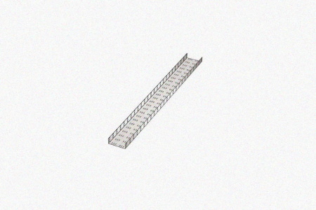 Лоток замковый перфорированный ЛМЗ 200х50х2000 УХЛ1, горячее цинкование, S1,5